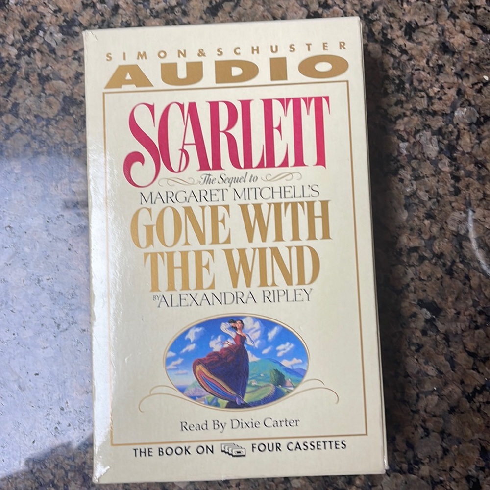 Gone with the Wind Scarlet the Book on Audio Cassettes Read by Dixie Carter